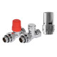 Набор термостатический прямой Royal Thermo Design 1/2" Click (Хром) с термоголовкой Design (Хром) купить в Сочи