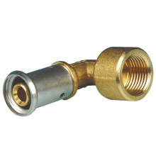 Угольник HENCO 90гр ВР латунь пресс, 16x1/2"