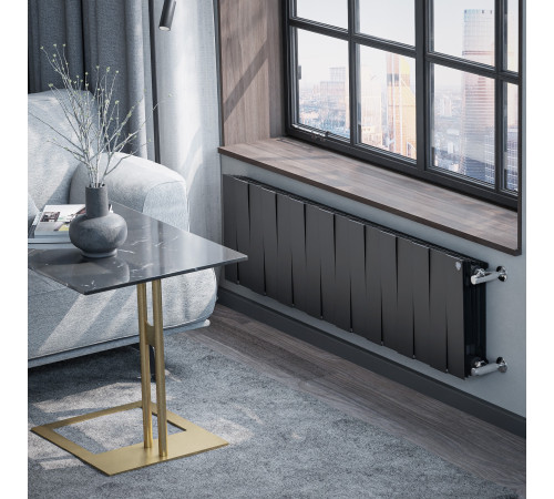 Радиатор биметаллический Royal Thermo PianoForte 300 Чёрный - 16 секц. купить  в Сочи Радиатор биметаллический Royal Thermo PianoForte 300 Чёрный - 16 секц. купить  в Сочи
