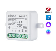Модуль реле HOMMYN zigbee 2 канала (с нейтралью) RLZBN02