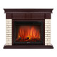 Портал Firelight Bricks 25 камень бежевый, шпон темный дуб купить в Сочи