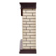 Портал Firelight Bricks 25 камень бежевый, шпон темный дуб купить в Сочи