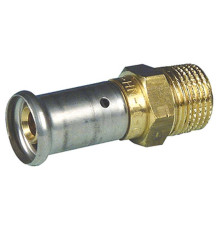Муфта HENCO НР латунь пресс, 20x1/2"