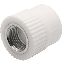 Муфта THERMOLIGHT комбинированная PP-R ВР 25х1/2" белый (20/240)