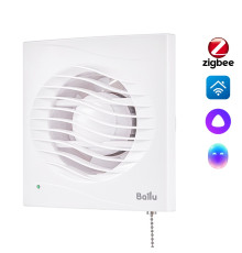 Вентилятор вытяжной Ballu BAF-AR 100 VP с обратным клапаном и тяговым выключателем