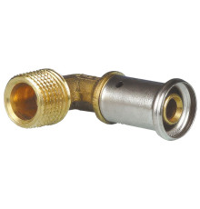 Угольник HENCO 90гр НР латунь пресс, 16x1/2"