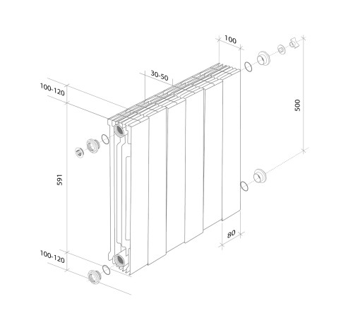 Радиатор Royal Thermo PianoForte 500 Silver Satin - 12 секц. купить в Сочи Радиатор Royal Thermo PianoForte 500 Silver Satin - 12 секц. купить в Сочи