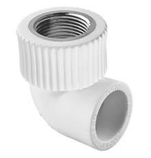 Угольник TEBO бел. PP-R комб. 25х3/4" ВР (20/100), арт. 030030407