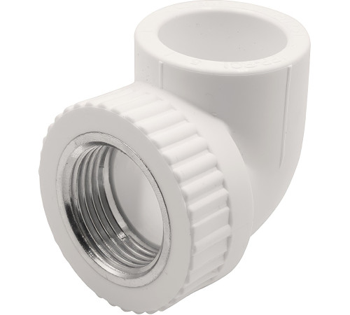 Угольник THERMOLIGHT комбинированный PP-R ВР 32х1" белый (10/80) Угольник THERMOLIGHT комбинированный PP-R ВР 32х1" белый (10/80)