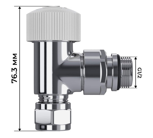 Набор термостатический угловой Royal Thermo Design Pro 15мм М30х1,5 (Хром) купить  в Сочи Набор термостатический угловой Royal Thermo Design Pro 15мм М30х1,5 (Хром) купить  в Сочи