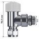 Набор термостатический угловой Royal Thermo Design Pro 15мм М30х1,5 (Хром) купить  в Сочи