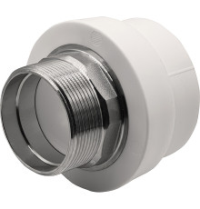 Муфта THERMOLIGHT комбинированная PP-R НР 63х2" под ключ белый (2/18)