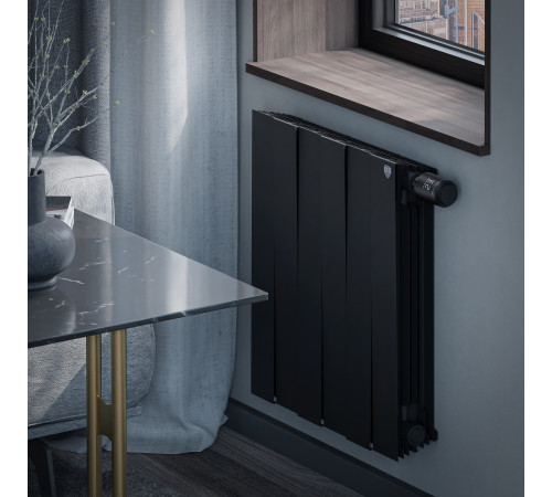 Радиатор Royal Thermo PianoForte 500 Noir Sable VDR80 - 6 секц. купить в Сочи Радиатор Royal Thermo PianoForte 500 Noir Sable VDR80 - 6 секц. купить в Сочи