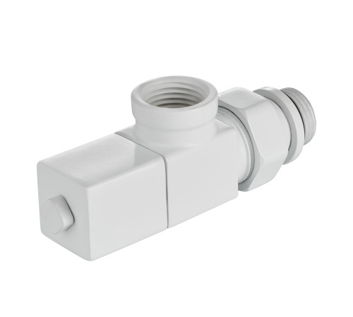 Набор дизайн-вентилей Royal Thermo CUBE, осевой (белый) 1/2" купить  в Сочи