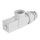 Набор дизайн-вентилей Royal Thermo CUBE, осевой (белый) 1/2" купить  в Сочи