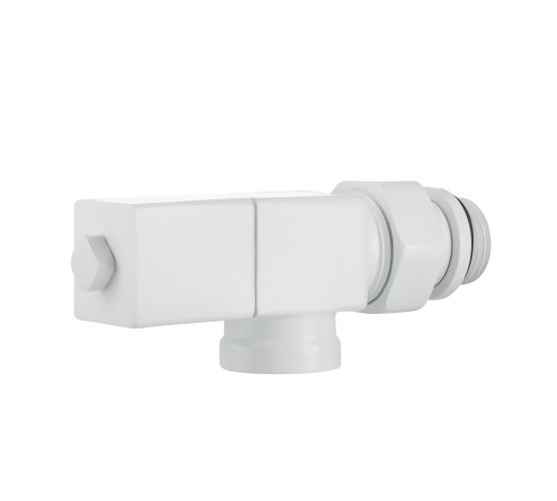 Набор дизайн-вентилей Royal Thermo CUBE, осевой (белый) 1/2" купить  в Сочи