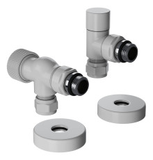 Набор термостатический осевой Royal Thermo Design Pro 15мм М30х1,5 (Белый)
