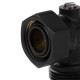 Набор нижнего подключения Royal Thermo угловой раздельный 3/4х3/4ЕК (черный) купить  в Сочи