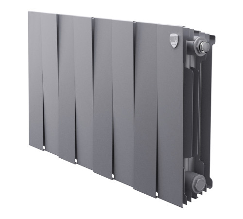Радиатор биметаллический Royal Thermo PianoForte 300 Серебристый - 8 секц. купить  в Сочи Радиатор биметаллический Royal Thermo PianoForte 300 Серебристый - 8 секц. купить  в Сочи