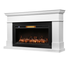 Каминокомплект: Очаг Royal Thermo Aurora RTFP/P-AR40LS, портал California 42/40/36, белый Каминокомплект: Очаг Royal Thermo Aurora RTFP/P-AR40LS, портал California 42/40/36, белый