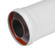 Удлинитель коаксиального дымохода раструбн. Royal Thermo 60/100, 500 мм купить  в Сочи