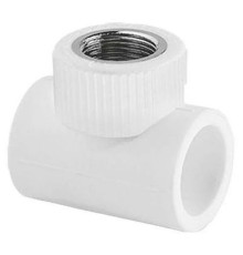 Тройник TEBO бел. PP-R комб. 20х3/4" ВР (15/90), арт. 030040303