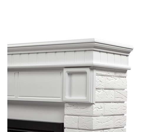 Каминокомплект: Очаг Electrolux EFP/P-3020LS N, портал Bricks 30 камень белый, белая эмаль купить в Сочи Каминокомплект: Очаг Electrolux EFP/P-3020LS N, портал Bricks 30 камень белый, белая эмаль купить в Сочи