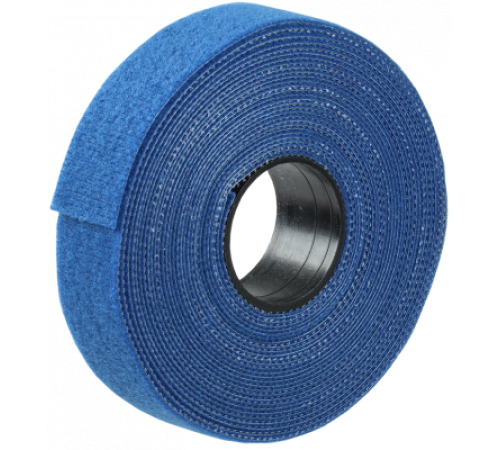 Хомут-липучка Хкл 20мм синий (5м/ролик) ИЕК для бандажирования в пучок проводов и кабелей 