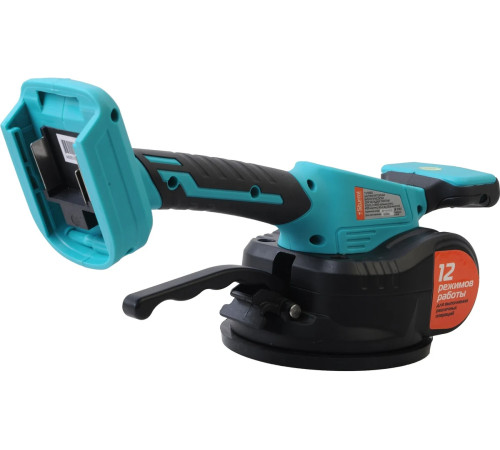 TV1860 Виброприсоска аккум д/укл плитки STURM 18В, BatterySystem, 60кг, d=123 мм, без АКБ и ЗУ для переноса, подъема, выравнивания при укладке напольной и настенной плитки больших размеров 