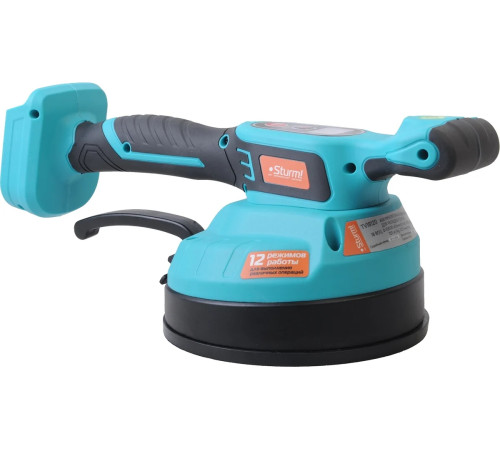 TV18120 Виброприсоска аккум д/укл плитки STURM 18В, BatterySystem, 120кг, d=160 мм, без АКБ и ЗУ для переноса, подъема, выравнивания при укладке напольной и настенной плитки больших размеров 