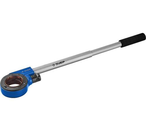 ЗУБР Эксперт 1/4″ - 1.1/4″, трещотка для трубных клуппов (28275-1/4-5/4) для нарезания правой трубной конической резьбы (стандарт BSPT) на металлических трубах стандартного диаметра ЗУБР Эксперт 1/4″ - 1.1/4″, трещотка для трубных клуппов (28275-1/4-5/4) для нарезания правой трубной конической резьбы (стандарт BSPT) на металлических трубах стандартного диаметра