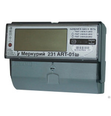 Счетчик 3ф 60А многотарифный на Din рейку Меркурий 231ART-01Ш