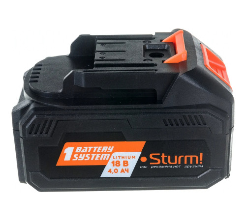 SBP1804 Аккумулятор STURM 1 BatterySystem 18 В, 4.0Ач. Аккумулятор 1BatterySystem (18 В; 4 Ач) Sturm SBP1804 - универсальная аккумуляторная система SBP1804 Аккумулятор STURM 1 BatterySystem 18 В, 4.0Ач. Аккумулятор 1BatterySystem (18 В; 4 Ач) Sturm SBP1804 - универсальная аккумуляторная система