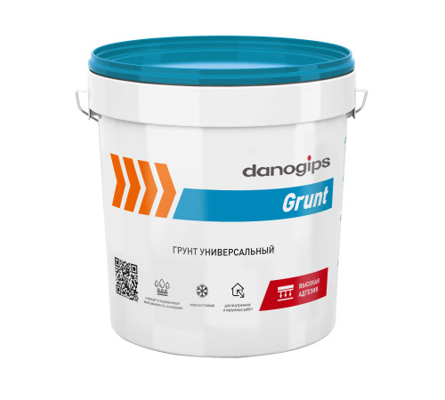 DANOGIPS Грунт (грунтовка) универсальный DANO GRUNT 10кг Даногипс для обработки поверхности перед шпатлеванием или окраской DANOGIPS Грунт (грунтовка) универсальный DANO GRUNT 10кг Даногипс для обработки поверхности перед шпатлеванием или окраской