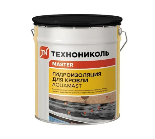 Мастика резино-битумная гидроизоляционная для КРОВЛИ AquaMast АкваМаст(18кг) для выполнения мастичных кровель и ремонта плоских кровель из битумных материалов Мастика резино-битумная гидроизоляционная для КРОВЛИ AquaMast АкваМаст(18кг) для выполнения мастичных кровель и ремонта плоских кровель из битумных материалов