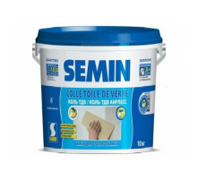 SEMIN COLLE DE VERRE Клей для стеклообоев и стеклоткани, стеклохолста 10 кг Семин