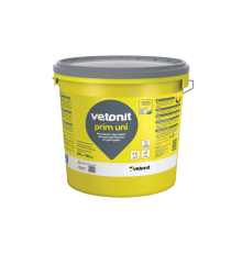 Грунтовка фасадная под дек.штукат. Vetonit Prim Uni 25кг, ведро 24шт/пал Ветонит 1024619