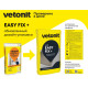Клей для керамогранита среднего и крупного формата Vetonit Easy Fix+ 25 кг бум.меш. для внутренних и наружных работ, для любых видов керамической плитки, керамогранита, искусственного и натурального камня