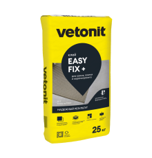 Клей для керамогранита среднего и крупного формата Vetonit Easy Fix+ 25 кг бум.меш. 48шт/пал 1023751