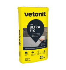 Клей для облиц-я плиткой Vetonit ULTRA FIX при отриц.темппературе 25 кг, Ветонит бум меш 48шт/пал 1022518