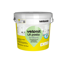 Шпатлевка суперфинишная Vetonit LR pasta brilliant 18 кг, ведро, Ветонит 33шт/пал 1033410