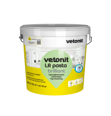 Шпатлевка суперфинишная Vetonit LR pasta brilliant 18 кг, ведро, Ветонит 33шт/пал 1033410