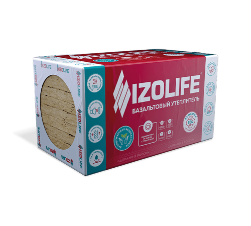 ИЗОЛАЙФ IZOLIFE ФАС ОПТИМА 1200х600х50, пл 110кг/м3 (4 пл/2,88м2/0,144м3) для тепло- и звукоизоляции фасадов ИЗОЛАЙФ IZOLIFE ФАС ОПТИМА 1200х600х50, пл 110кг/м3 (4 пл/2,88м2/0,144м3) для тепло- и звукоизоляции фасадов
